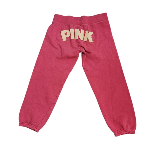 Vtg y2k VS Pink Capri Sweatpants - Picture 4 of 7